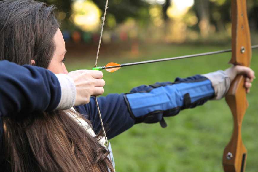 Outdoor corporate team activities Ireland archery challenge for staff teams