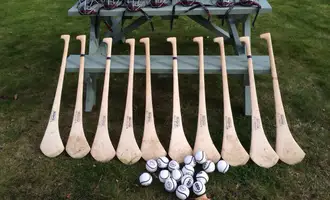hurleys and sliotars for gaa corporate team building