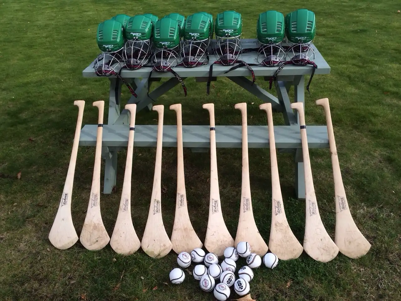 hurleys and sliotars for gaa corporate team building 