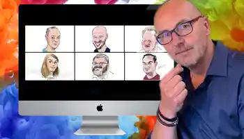 online caricature drawing on zoom