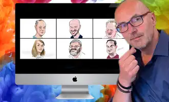 online caricature drawing on zoom