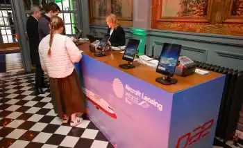 registration desk for conference from event management company ireland