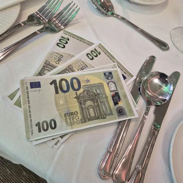 Race money for guests to place bets during a corporate Race Night experience