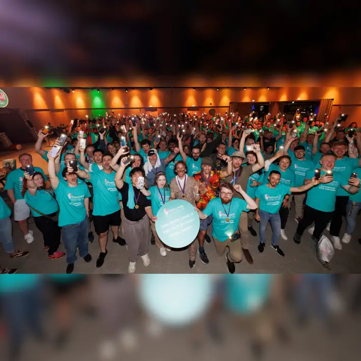 Bird’s-eye view of the event layout at the Royal Convention Centre