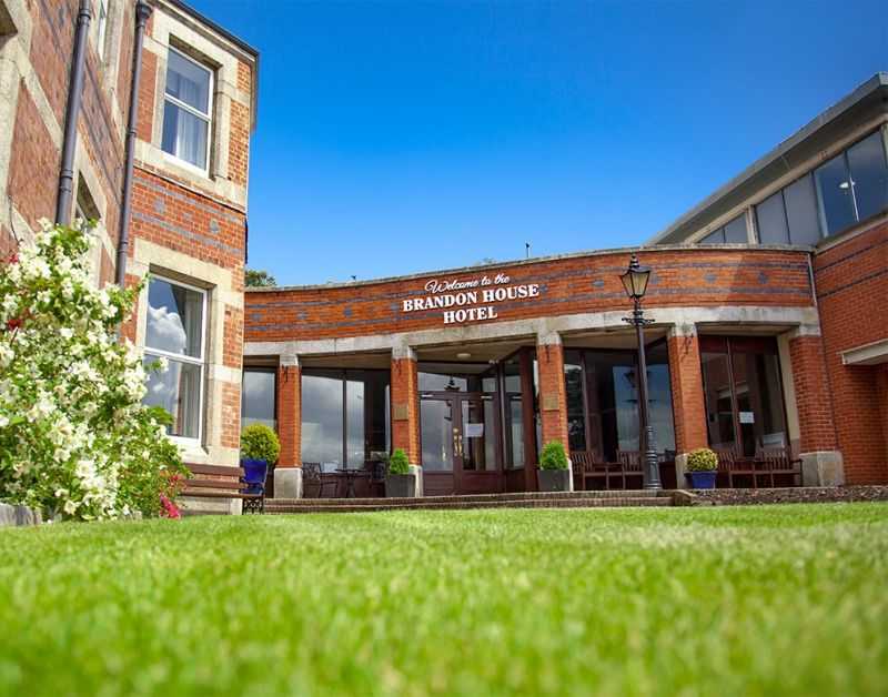 The front of the brandon house hotel