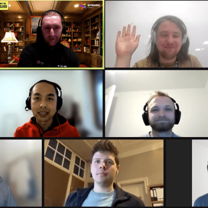 virtual escape room group photo