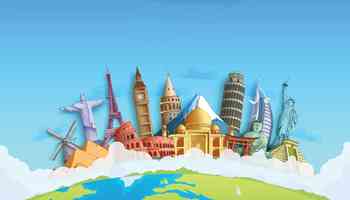 around the world