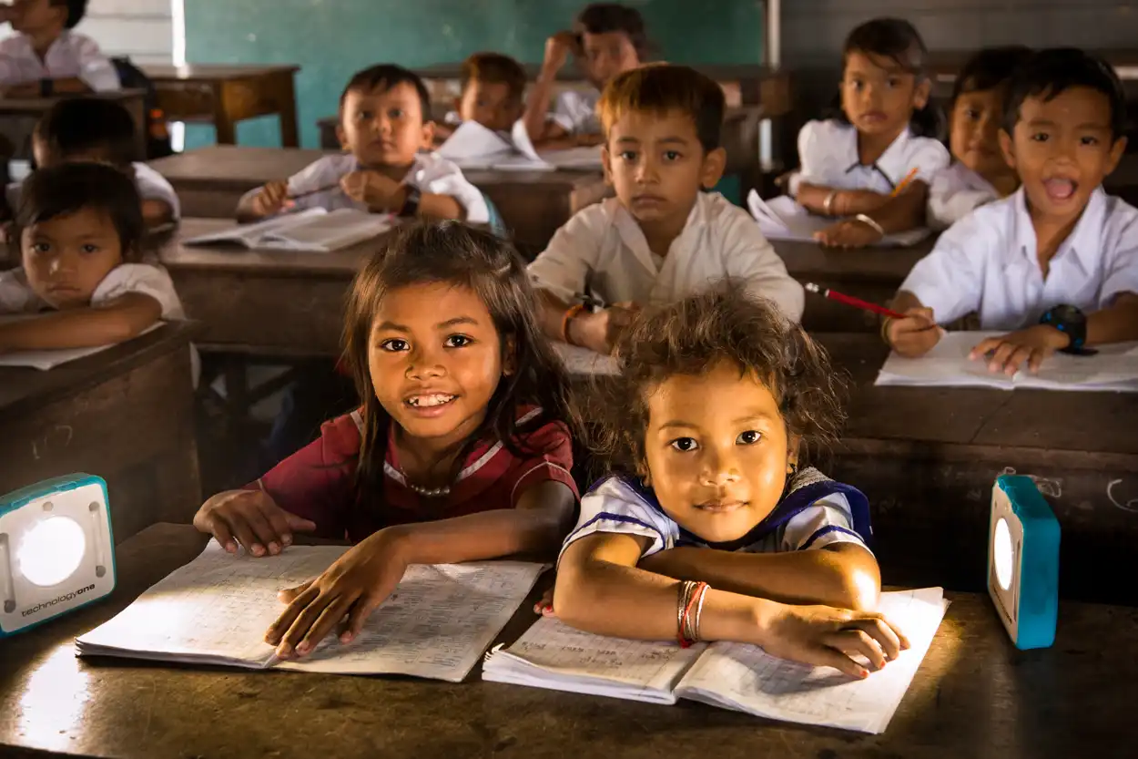 Children with their SolarBuddies