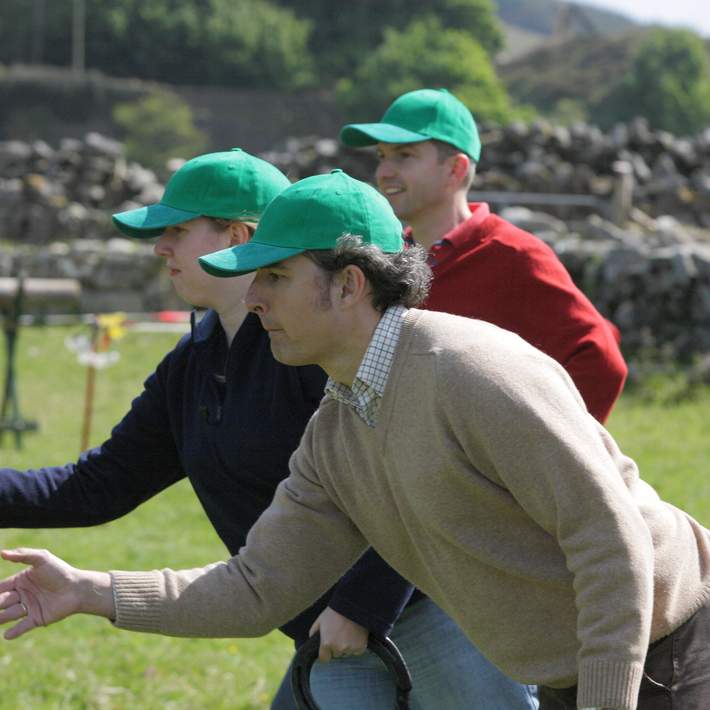 men throwing game