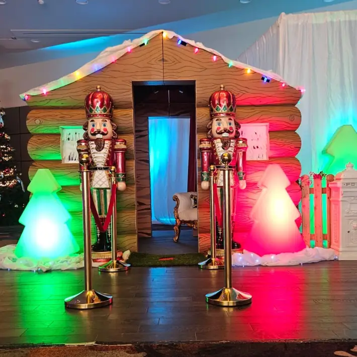 Front view of Santas grotto 