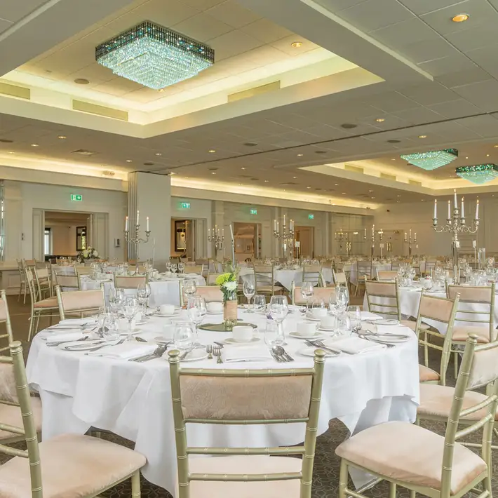 gala dinner corporate event set up at connemara coast hotel galway