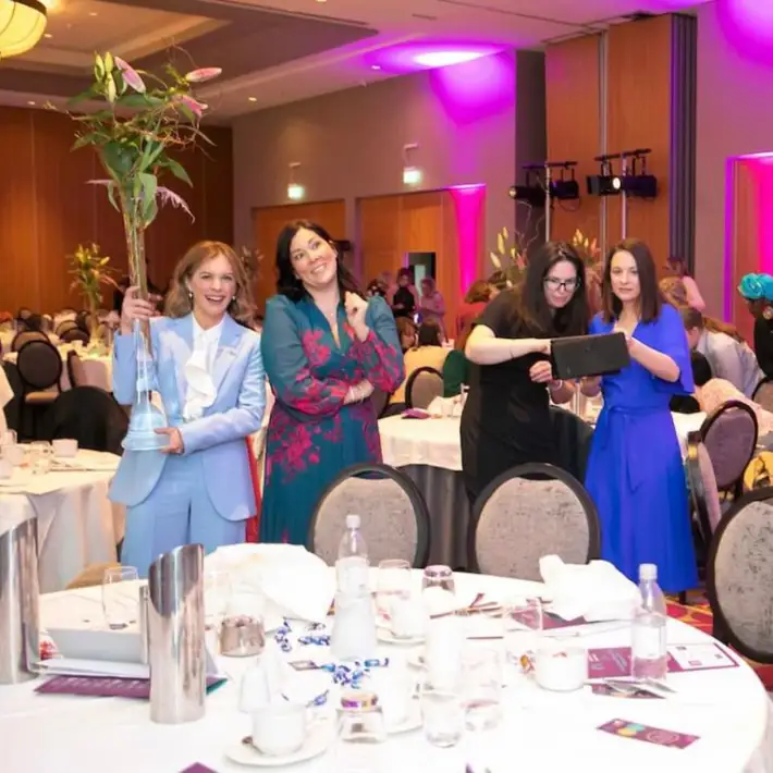 IWD Posing for photos