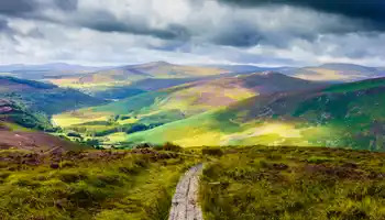 Wicklow Mountains scenic landscape used for corporate team building and outdoor company events in Ireland