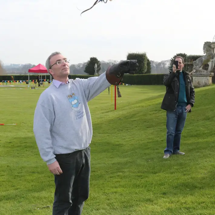 man and falcon