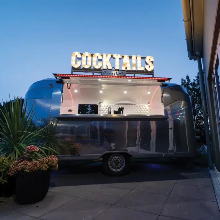 cocktail trailer at the club goffs, kildare for corporate events