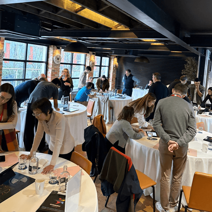 teams working together during a team development workshop in ireland