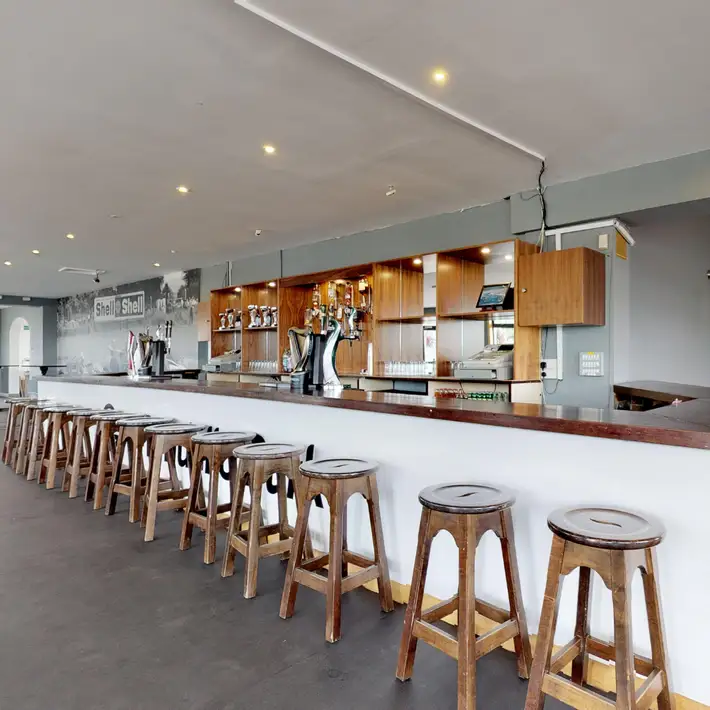 Looking on to the bar 