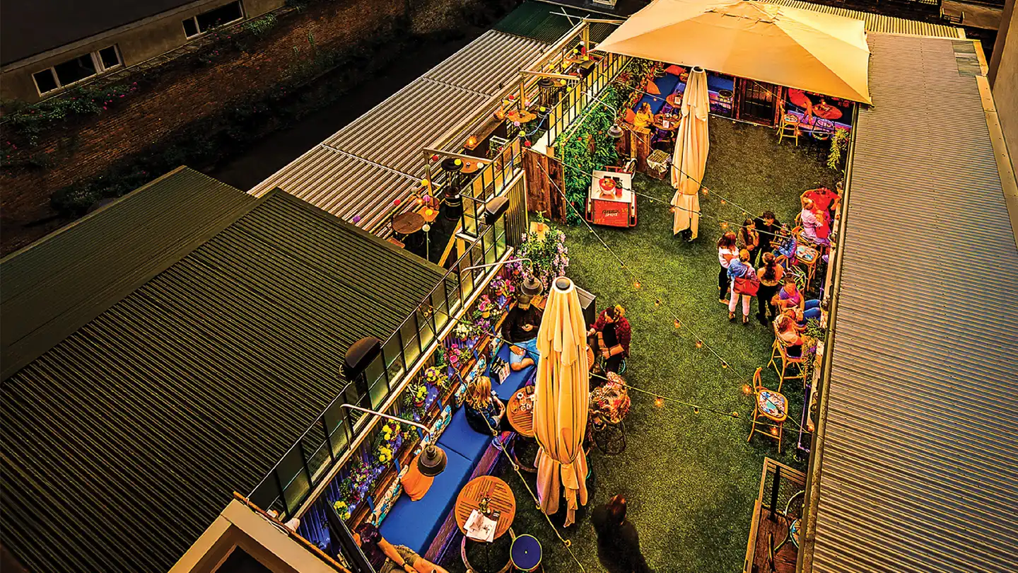 aerial view of outdoor area of 101 limerick perfect for corporate event