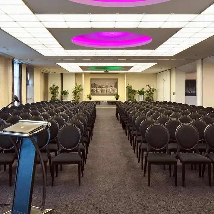 Conference room with chair set up