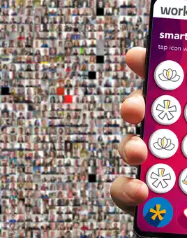 custom made online team game on smartphone