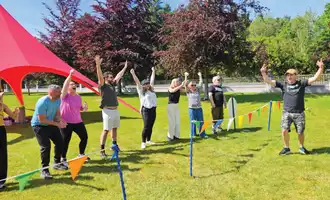 outdoor Sports Day team building event for irish corporate teams