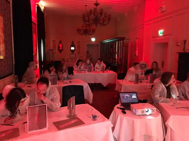 manor house murder team building activity