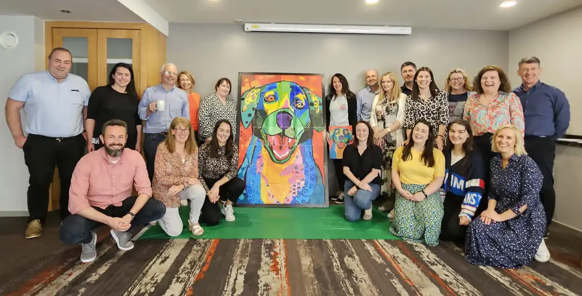 Big picture indoor team building activity in Galway