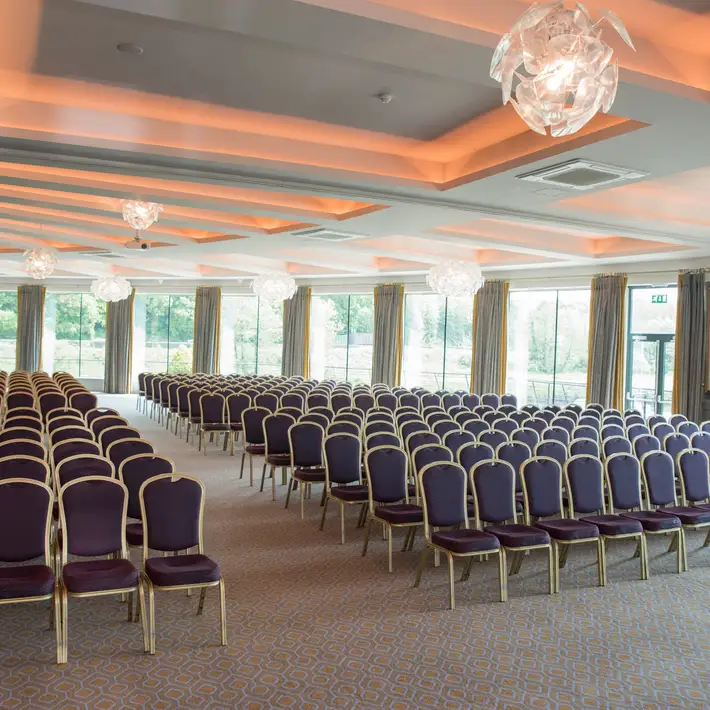 Front of conference room set up