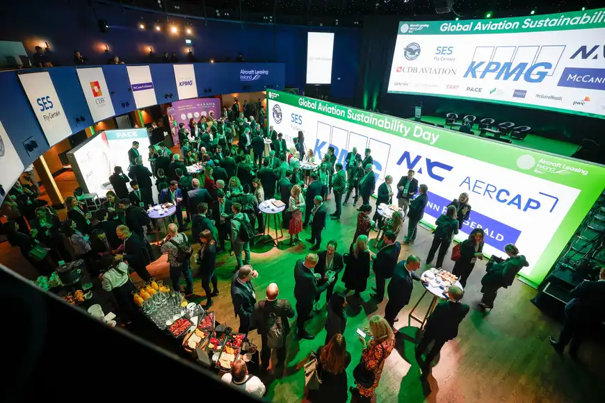 Corporate networking event in Cork with branded displays and catering