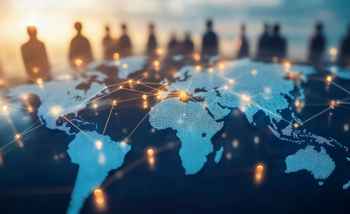 Global teams connected in a multi-city digital treasure hunt.
