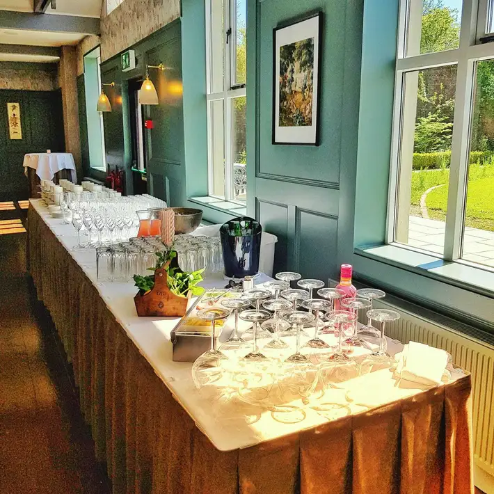 newbay house drinks reception set up