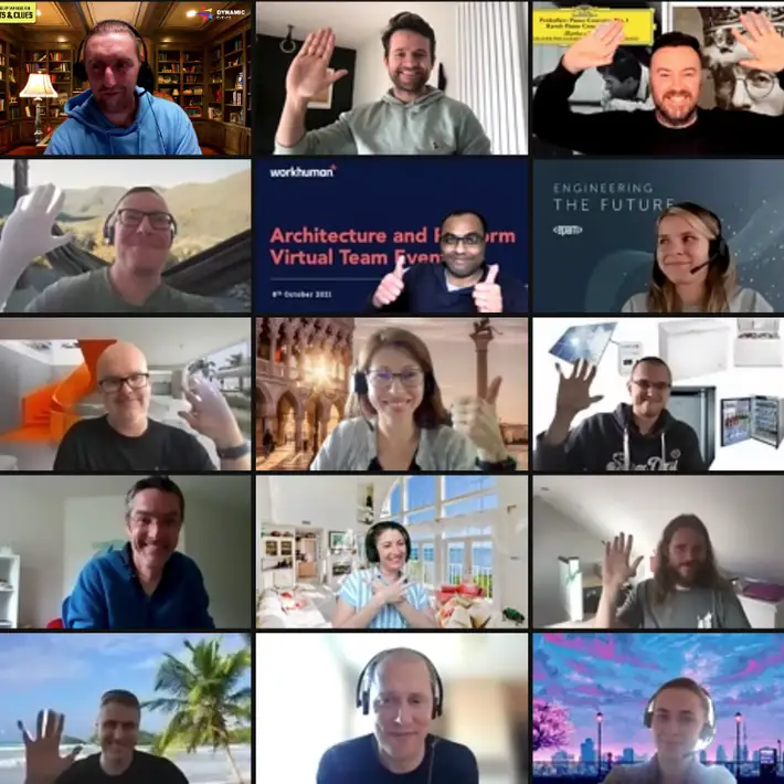 virtual escape room group photo