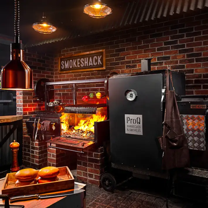 Smokeshack BBQ with brick walls and tiled floors, and brand new BBQ facilities including a smoker and an open fire | Plan your Corporate Team-Building at Kilmurry Lodge Hotel | Dynamic Events