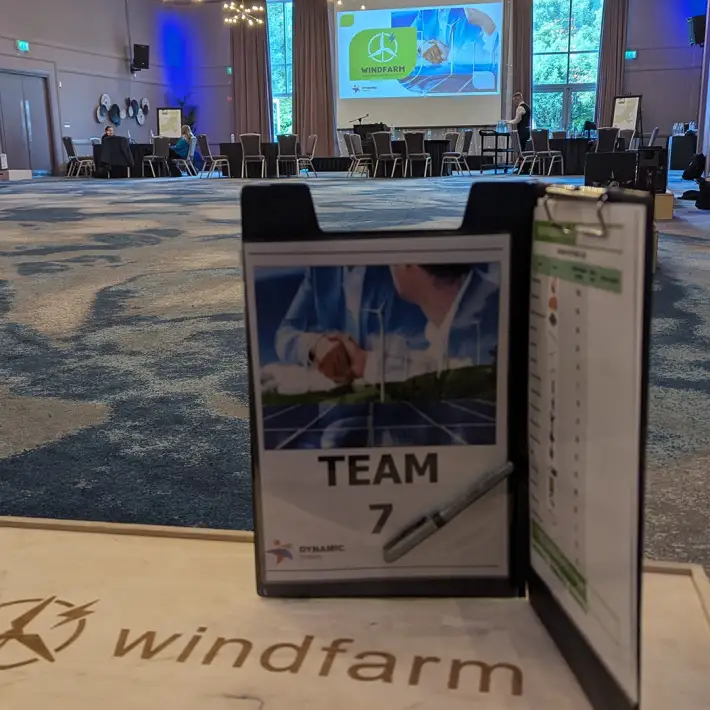 Wind Farm team building activity prepared for the Sisk graduate programme at Carlton Hotel Blanchardstown