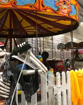 skeleton at fun fair
