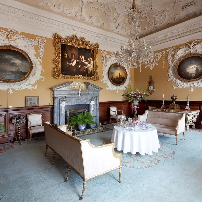 Historic interior room at Russborough House and Park in Wicklow