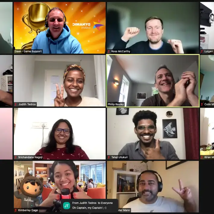 virtual escape room group photo