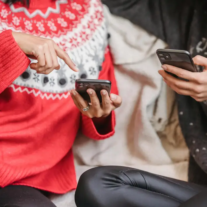 festive on the phone