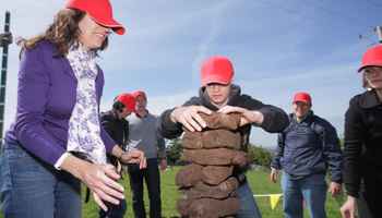 People Turf Stacking