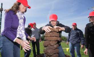 People Turf Stacking