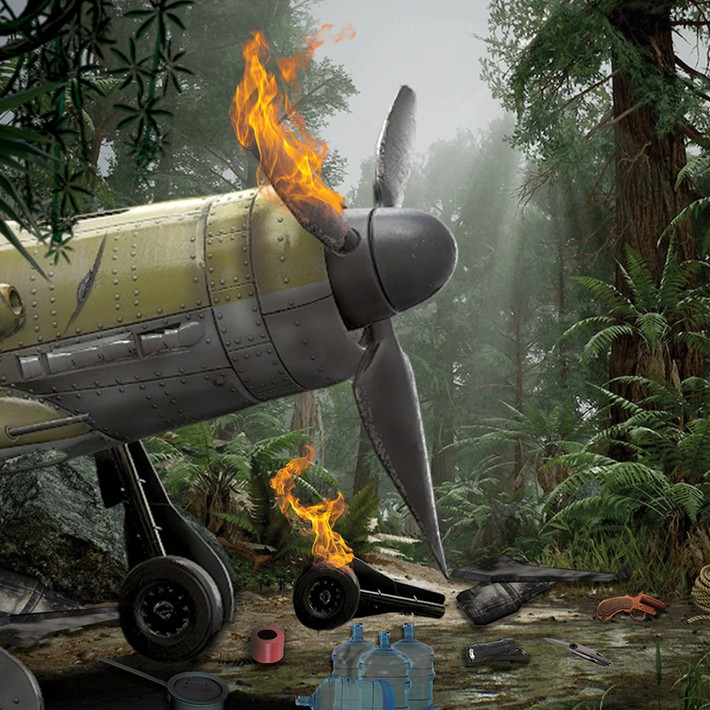 jungle survival plane crash site game