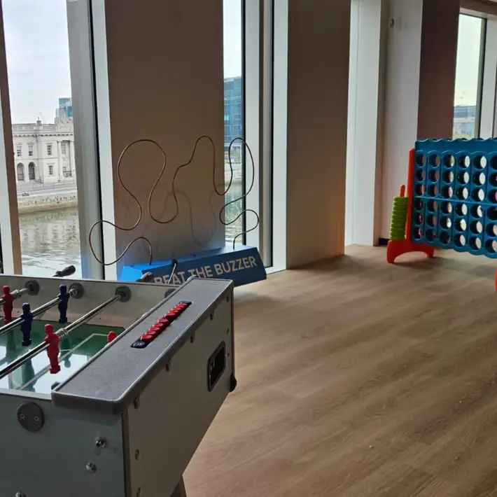 Foosball and connect 4 giant games