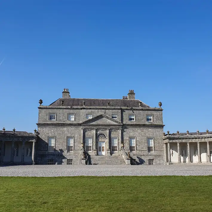 Front exterior of Russborough House and Park in County Wicklow