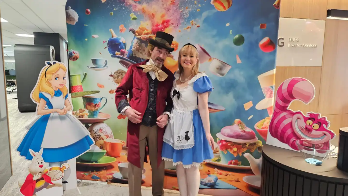 Alice and the mad hatter